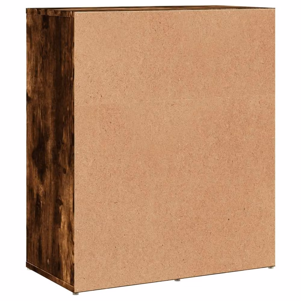 Berkfield Home Set of 2 Modern Smoked Oak Sideboards in Brown, W/D/H: 60 x 31 x 70 cm – 5