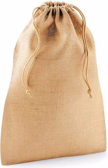 Westford Mill Jute Stuff Bag in Beige/Sand