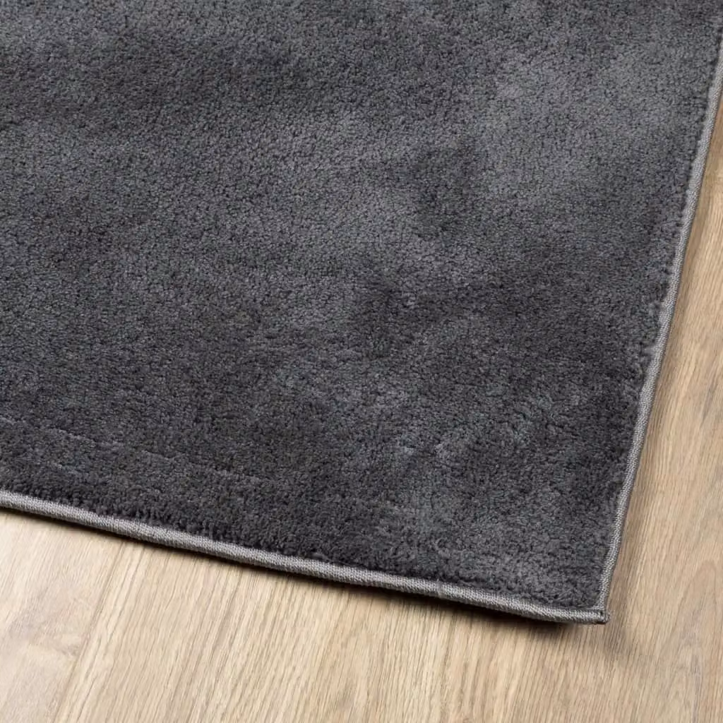 Berkfield Home OVIEDO Short Pile Rug in Anthracite and Black, W: 200 cm, D: 280 cm – 3