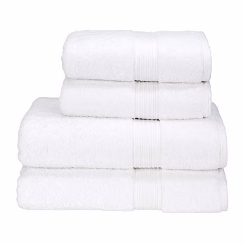 Christy Supreme Hygro White Cotton Bath Sheet W: 90 cm, L: 165 cm