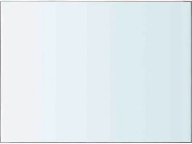 Berkfield Home 2-Piece Clear Glass Shelves, W: 40 cm, D: 30 cm