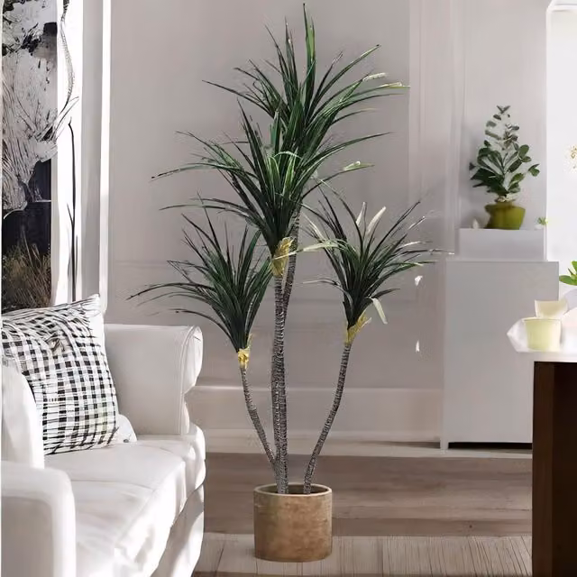 FURNOS 150 cm Tall Artificial Green Dracaena Decorative Plant