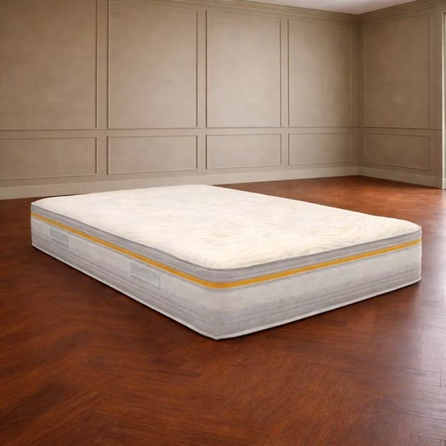 Desire Deco Laurel Hybrid Pocket Memory Foam Mattress in White, Double (W: 140 cm, L: 200 cm) – 1