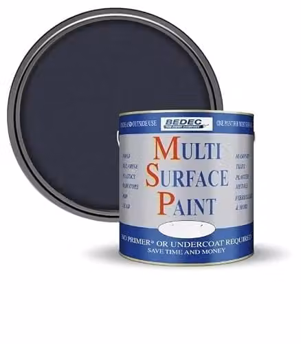 Bedec Multi Surface Satin Paint in Anthracite, 5 Litre