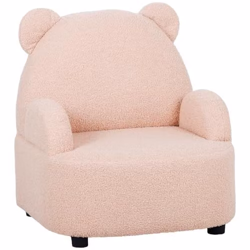 AIYAPLAY Bear Shaped Kids Armchair in Pink