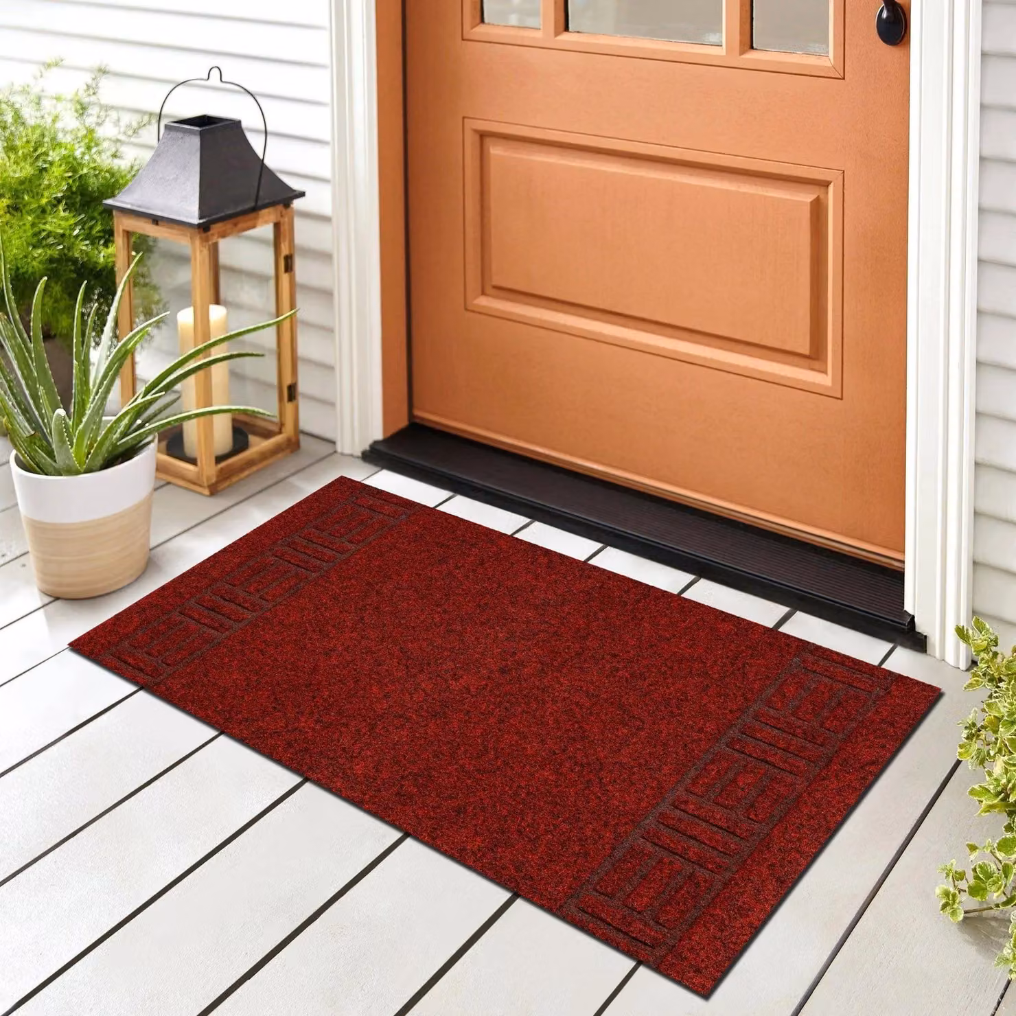 RugsX Primavera Red Graphic Doormat, W: 80 cm x L: 430 cm – 2