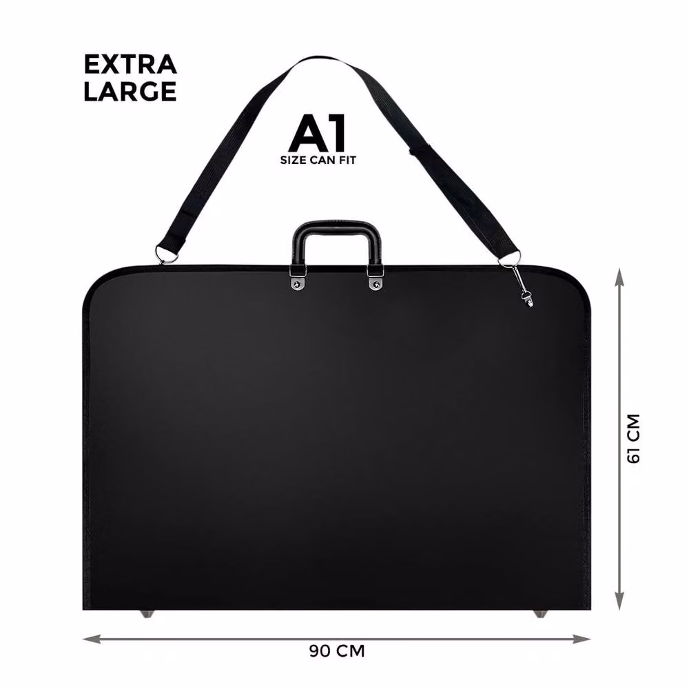 Kelvenix Extra Large A1 Art Work Picture Painting Folder Bag in Black – 2