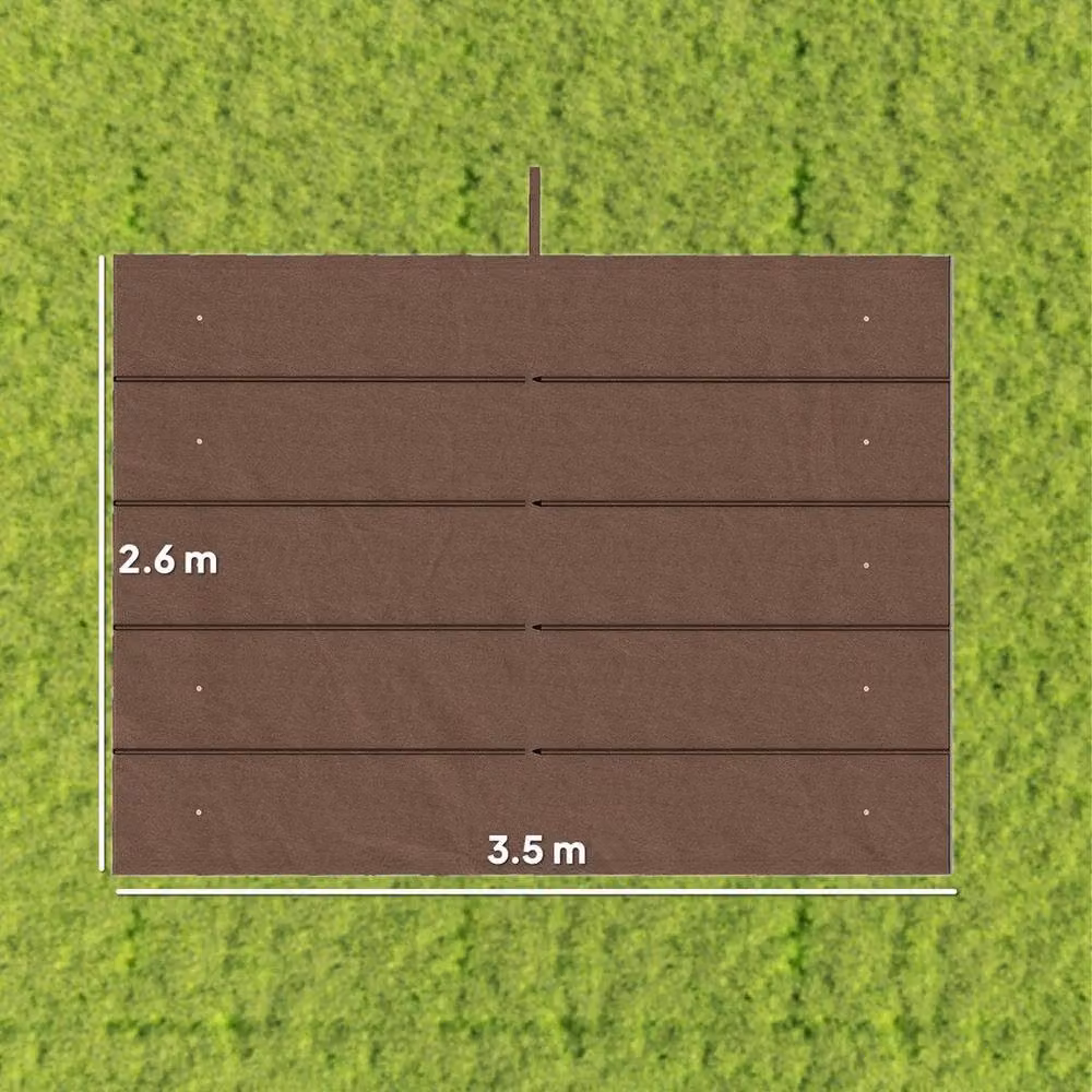EONLION Brown Polyester Pergola Cover Replacement – 2