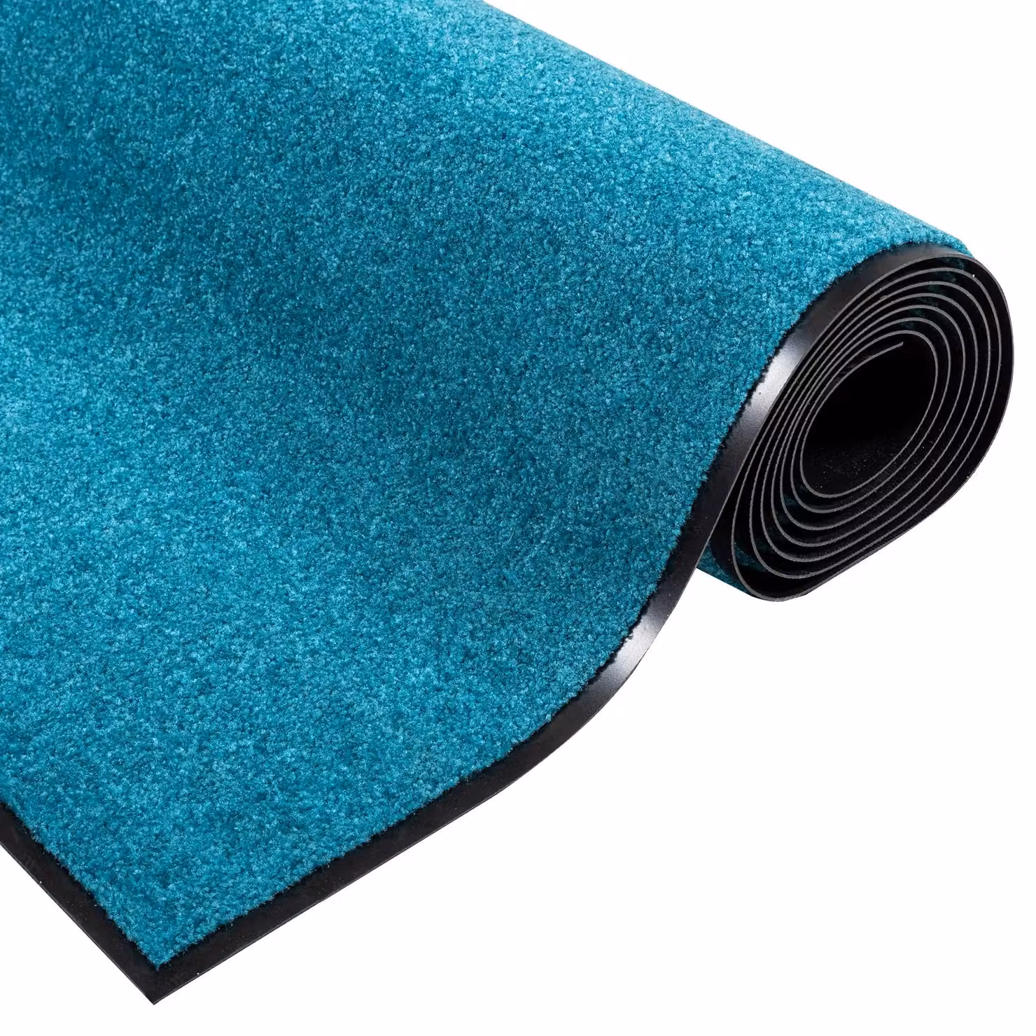 Berkfield Home Washable Non-Slip Doormat in Cyan, W: 120 cm, D: 300 cm – 4