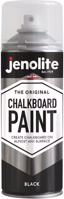 Jenolite Matt Multi-Surface Chalkboard Paint - Black, 0.4 l