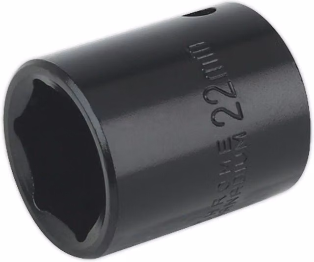 Loops 22mm Forged Impact Socket 1/2 Inch Sq Drive Chrome-Vanadium Wrench Socket – 1