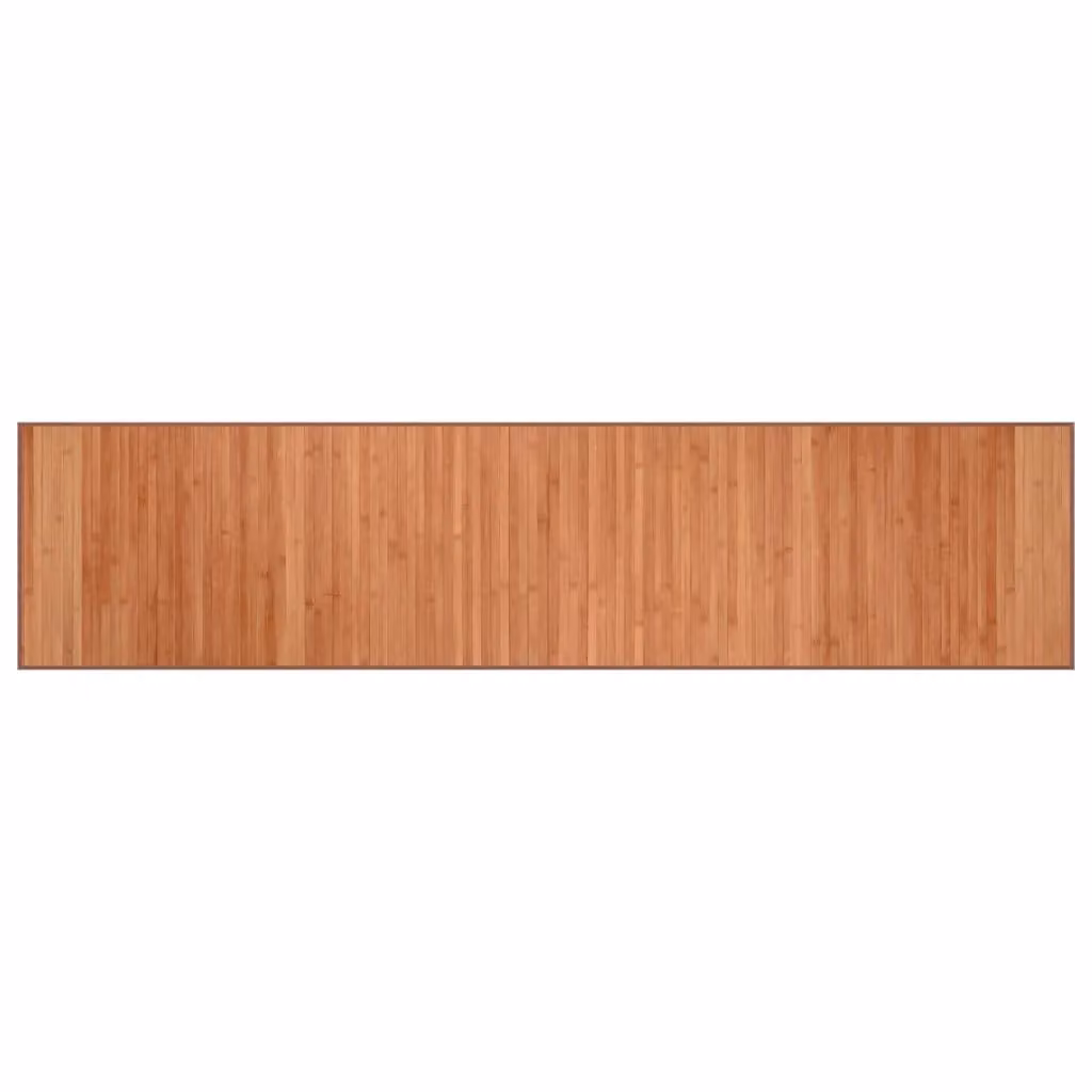 Berkfield Home Rectangular Bamboo Rug in Brown, W/D/H: 70 x 300 cm – 2