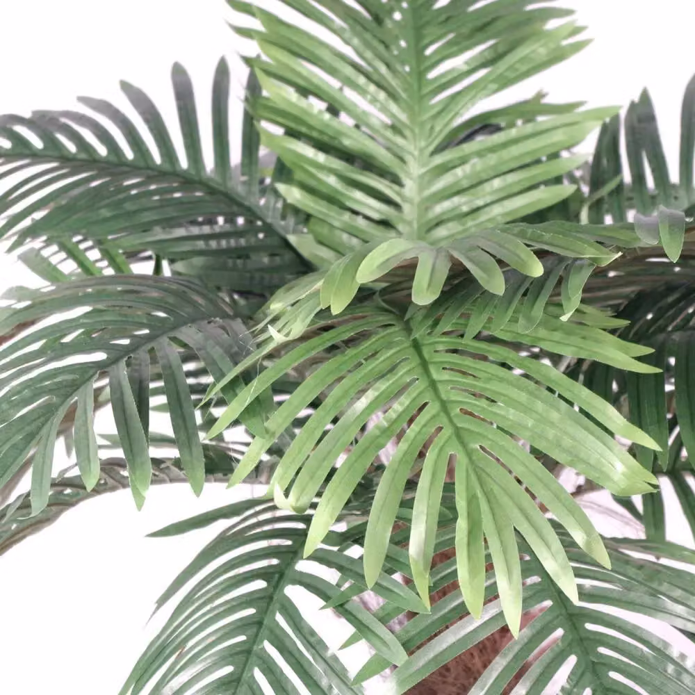 Leaf Design UK Large Realistic Artificial Palm Tree in Green and Brown, Height: 100 cm – 4