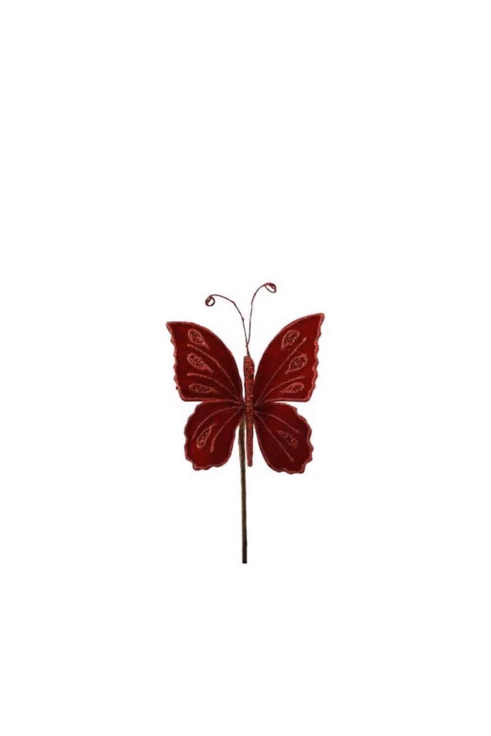 KDMD Red Velvet Butterfly Pendant Decorations, 2 Pack, 17 cm – 2