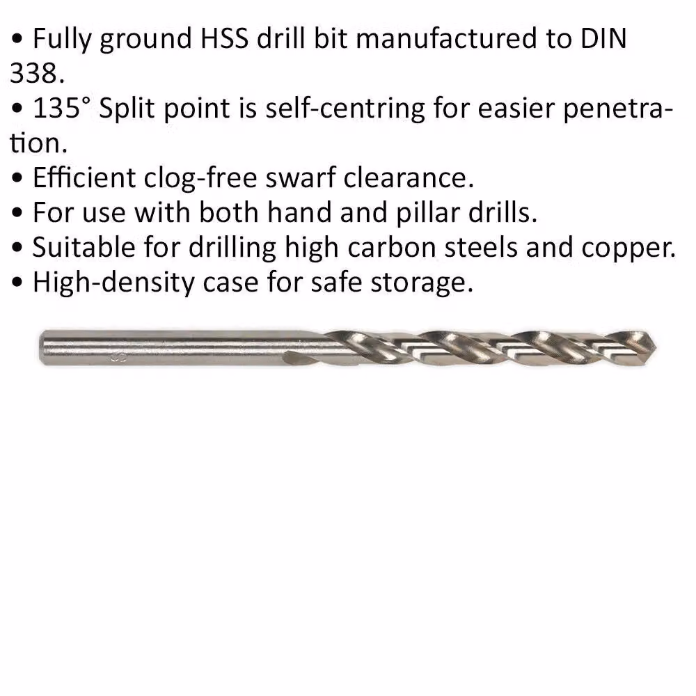 Loops 10 Pack Silver HSS Twist Drill Bits, 1/8 Inch (3.175 mm) – 2