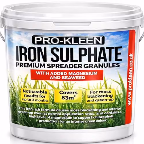 Pro-Kleen Iron Sulphate Spreader Granules 2.5kg Slow Release Plant Tonic for Lawns – 1