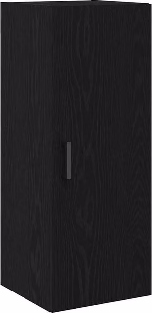 Berkfield Home Wall Mounted Cabinet in Black Oak, W/D/H: 34.5 x 34 x 90 cm – 1