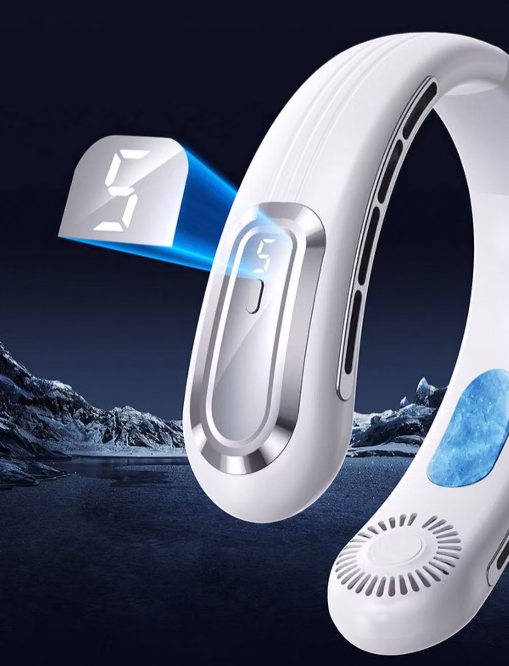 Quipulse Cooling Neck Fan in White – 3