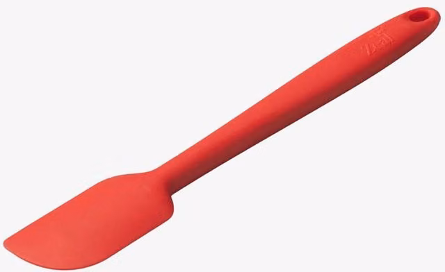 Zeal Red Silicone Small Baking Spatula, Heat Resistant and Non-Scratch Scraper, 20 cm