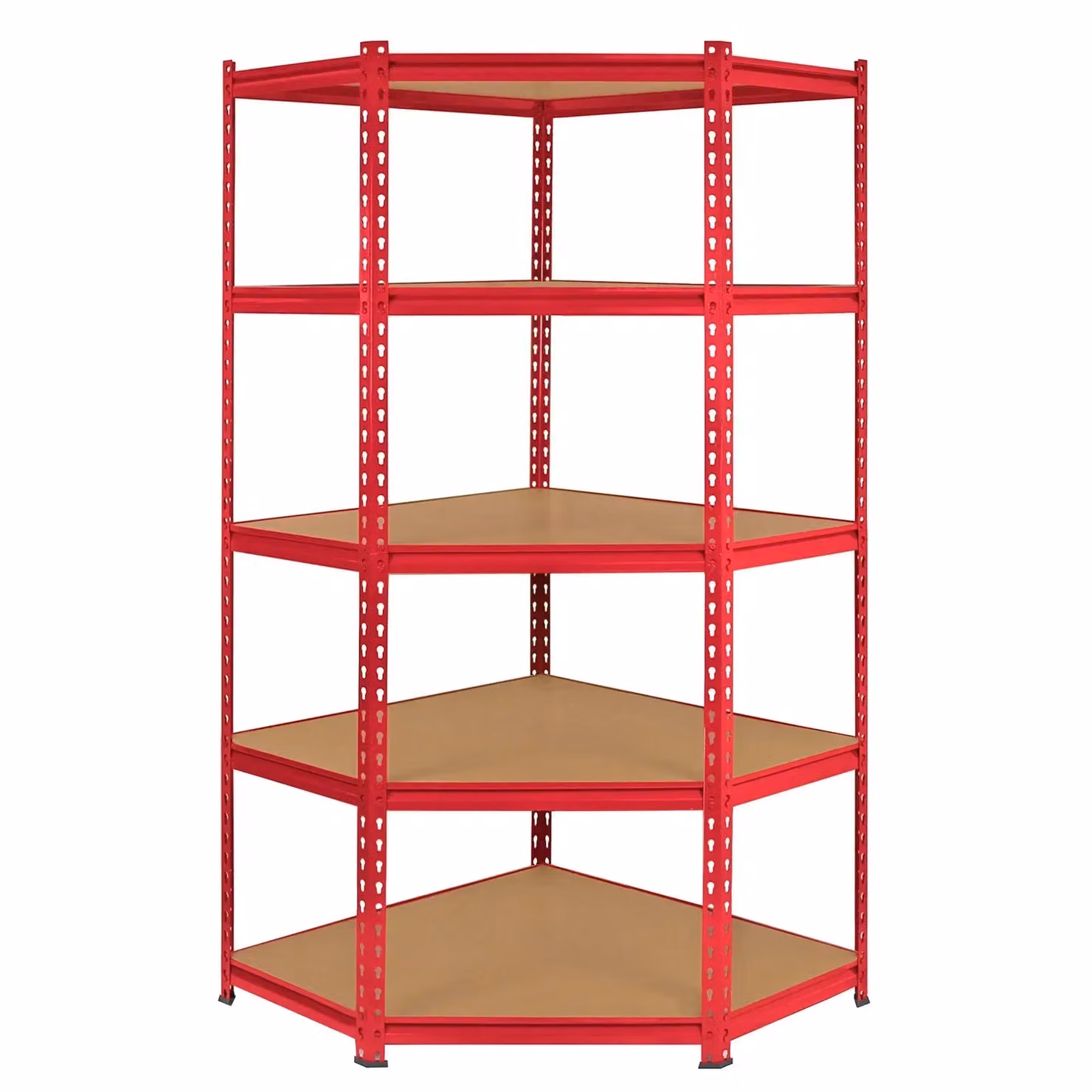 Monstershop Z-Rax Corner Racking Bundle in Red with Corner Shelving and 4 Garage Racks, Width: 90 cm – 3