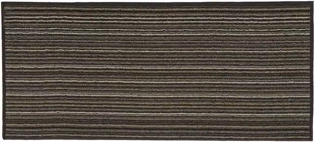 JVL Arona Brown Striped Machine Washable Indoor Runner