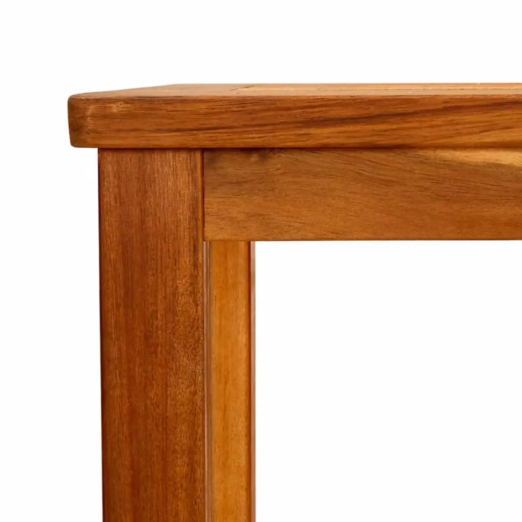 Berkfield Home Garden Solid Acacia Wood Console Table in Brown, W/D/H: 80 x 35 x 75 cm – 4