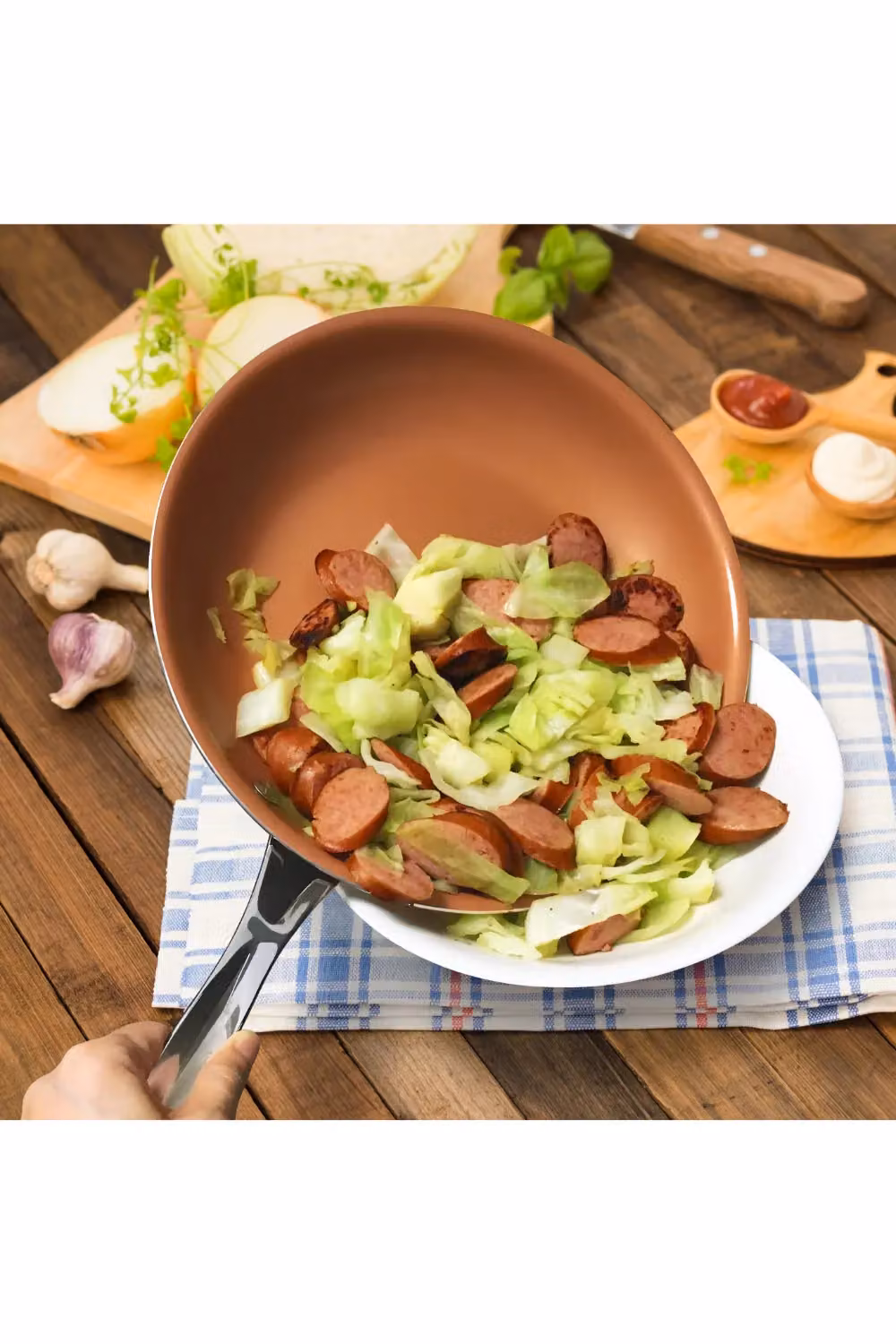 Gotham Steel Diamond 2-Piece Copper Ceramic Frying Pan Set – 3