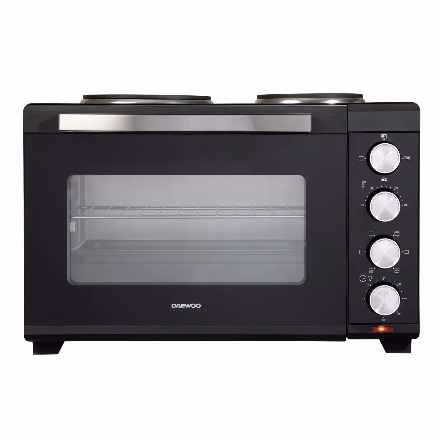 Daewoo Mini Countertop Electric Cooker with Grill and Timer in Black – 2