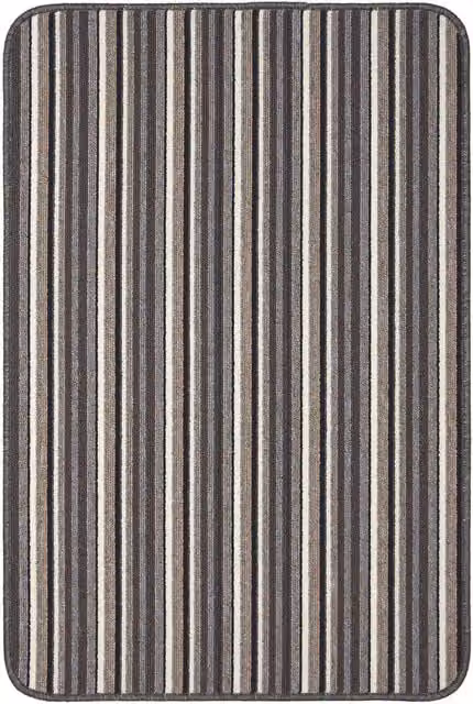 THE RUGS Washable Nonslip Striped All-Purpose Mat, Grey, W/D/H: 67 x 180 cm – 1