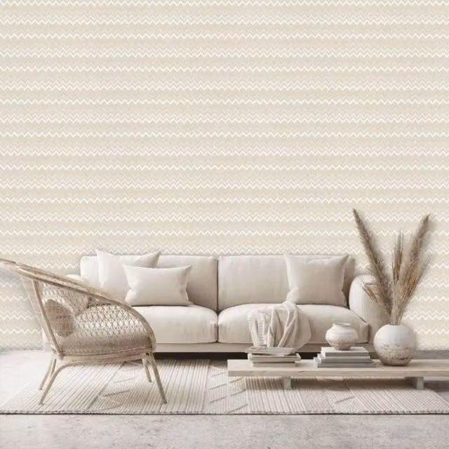 YoL Modern Geometric Abstract Wallpaper in Beige
