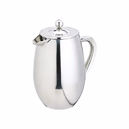 La Cafetiere Stainless Steel Double Walled Insulated Cafetiere, 3 Cup, Silver