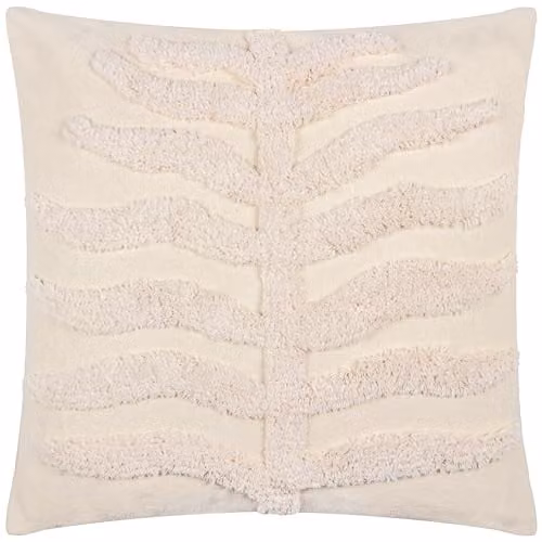 Riva Home Dakota Tufted Cotton Square Cushion in Beige, W/D/H: 45 x 45 x 45 cm – 1