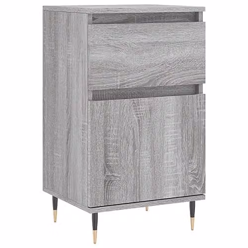 vidaXL Grey Sonoma Sideboard in Engineered Wood W/D/H: 40 x 35 x 70 cm – 1