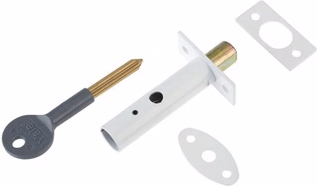 Yale White Concealed Mortise Door Add Lock