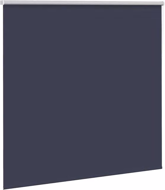 Berkfield Home Navy Blue Blackout Roller Blind W: 130 cm, H: 175 cm