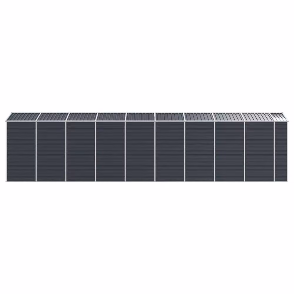 Berkfield Home Pent Garden Shed in Anthracite Galvanised Steel, W/D/H: 191 x 810 x 198 cm – 4