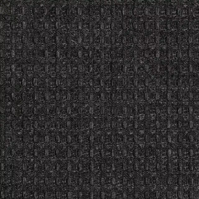 Linda Barker Luxury Waffle Fabric in Black