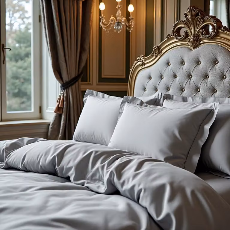 Cuddledown Grey 500 Thread Count Cotton Mako Satin Pillowcase