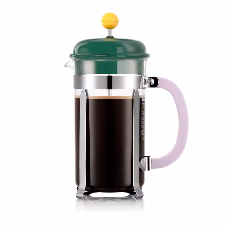 Bodum x MoMA Caffettiera Coffee Maker, 1.0 l, Green and Multicolour
