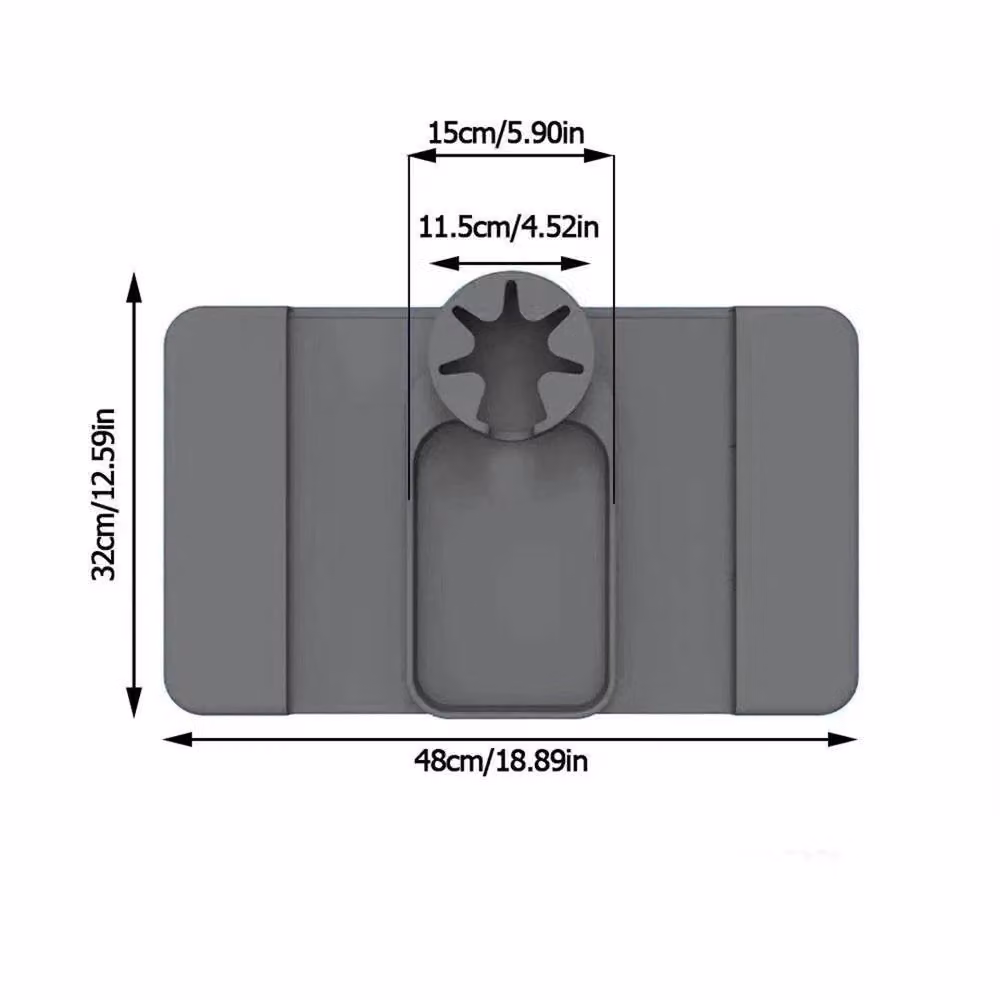 Nordara Silicone Sofa Arm Tray and Remote Holder Couch Organiser in Grey – 2