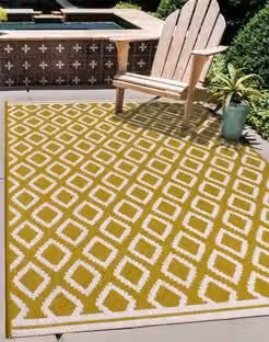 Rugstyle Summer Breeze Green Outdoor Garden Rug W: 100 cm, D: 150 cm