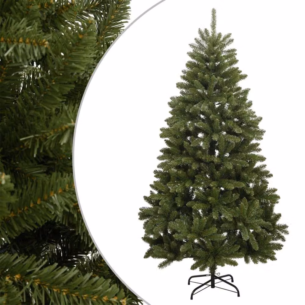 Berkfield Home Beautiful Green Artificial Hinged Christmas Tree with Stand, Height: 210 cm – 2