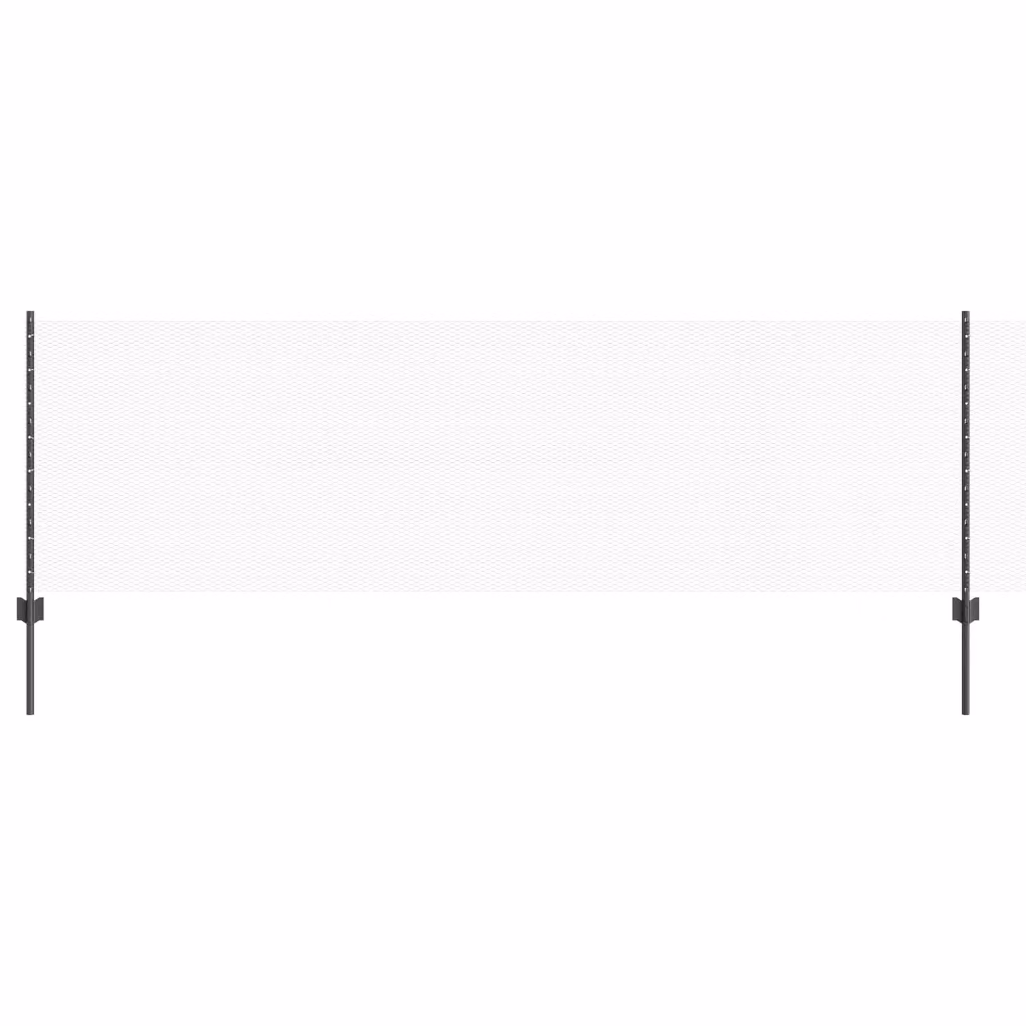 Berkfield Home 11-Piece Steel U-Channel Fence Posts in Grey, Height: 80 cm – 2
