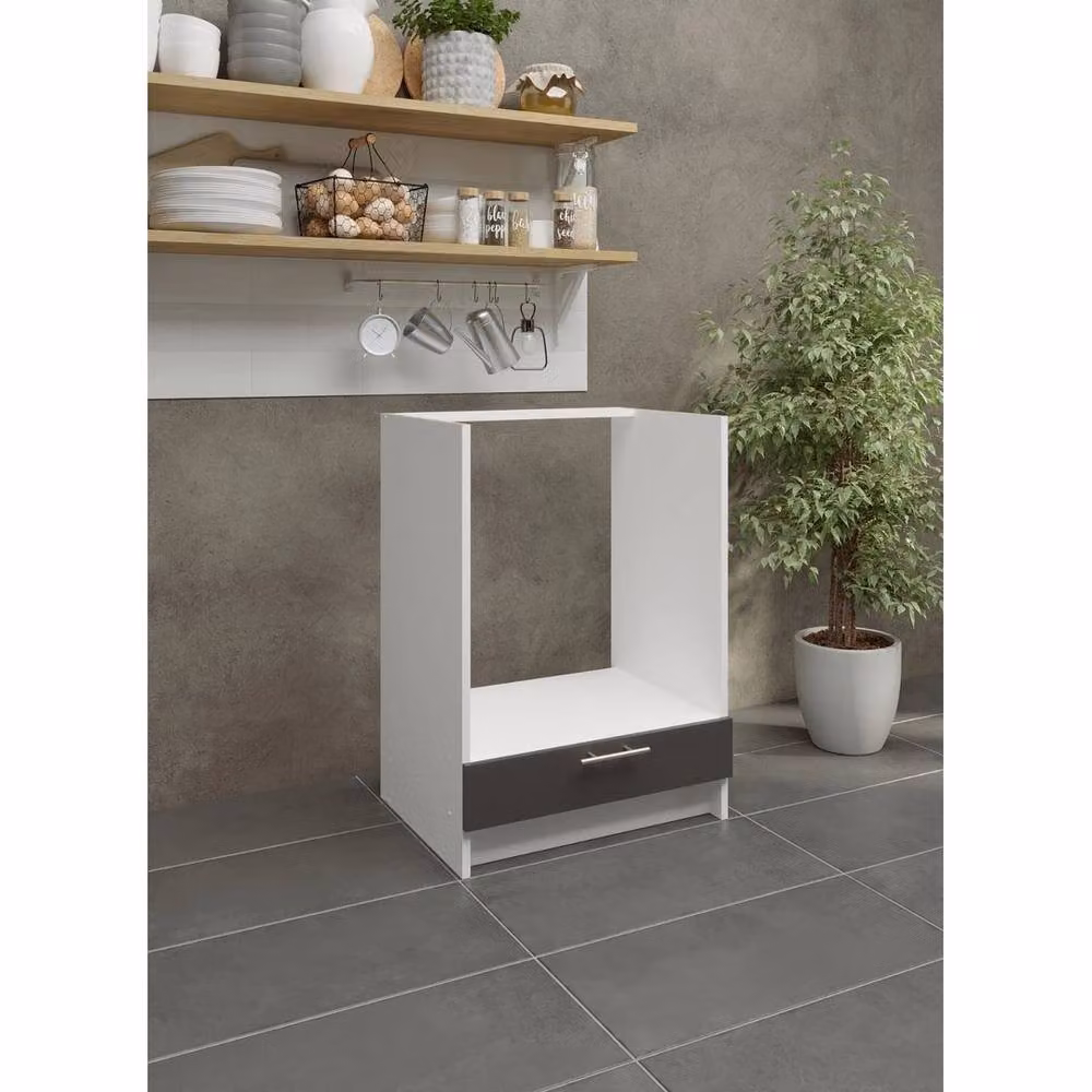 SPETLEK Modern White Matt MDF Kitchen Appliance Housing Unit, W/D/H: 60 x 60 x 60 cm – 2