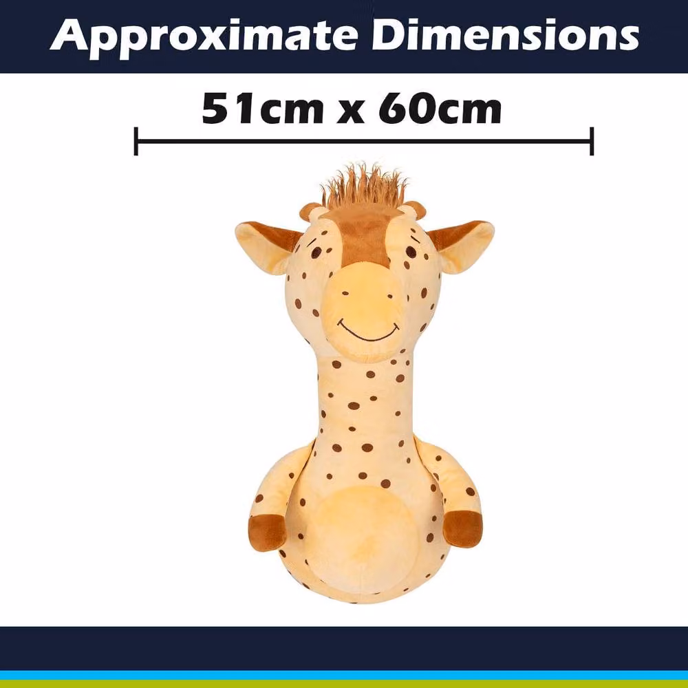 VFM e-Store Yellow Plush Giraffe Wall Decoration, W/H: 60 x 51 cm – 2