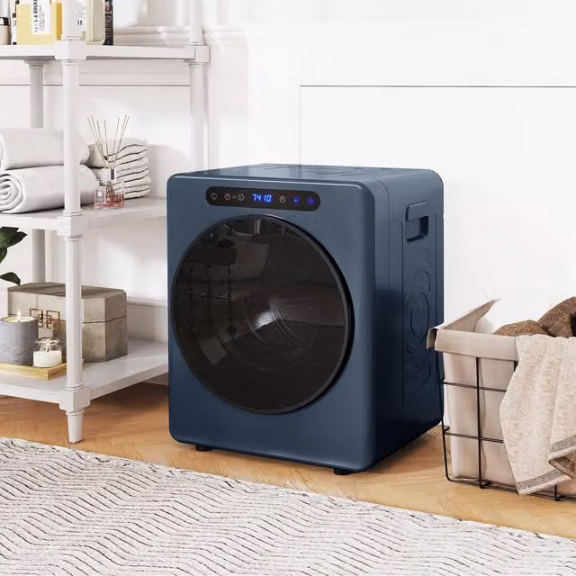 HOMCOM 4kg Portable Vented Tumble Dryer in Blue