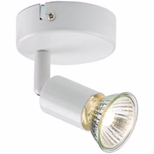 Netlighting Modern Single Spotlight, White, 230V GU10