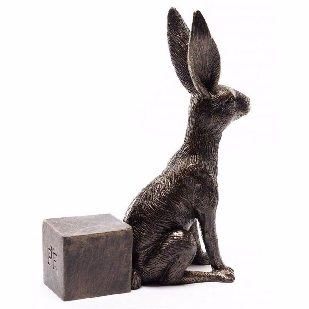 Jardinopia Large Sitting Hare Plant Pot Feet, Set of 3, Bronze – 3
