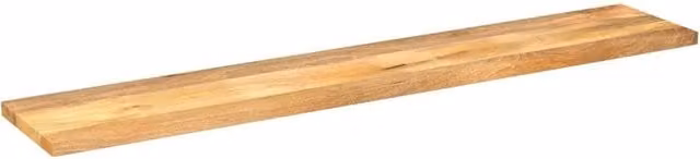 Berkfield Home Rectangular Solid Mango Wood Table Top, Brown, W: 180 cm, D: 20 cm, H: 3.8 cm