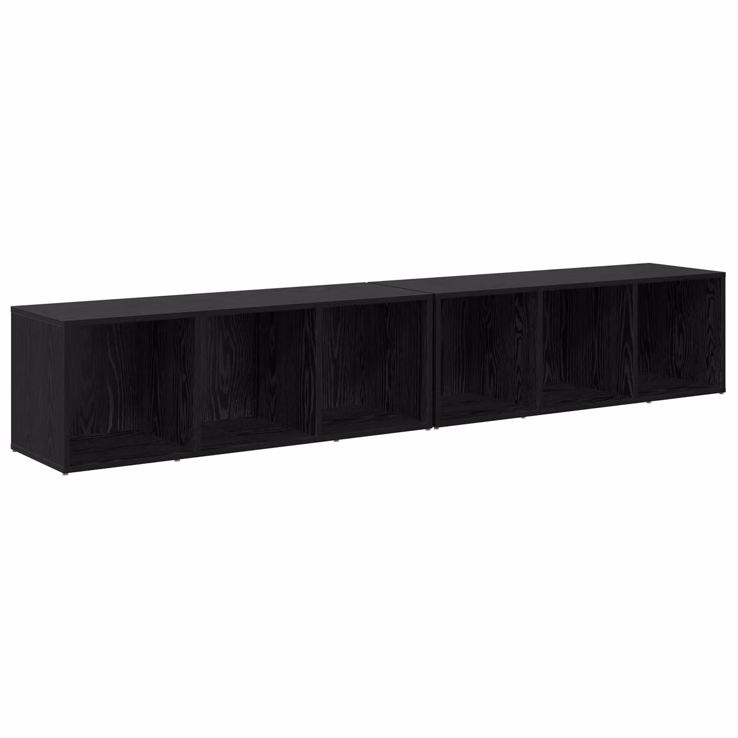 Berkfield Home 2-Piece Black Oak Engineered Wood Cube Shelving Unit – 2